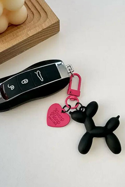 Jaida Moda Balloon Dog Figure Bag Charm and Keychain
