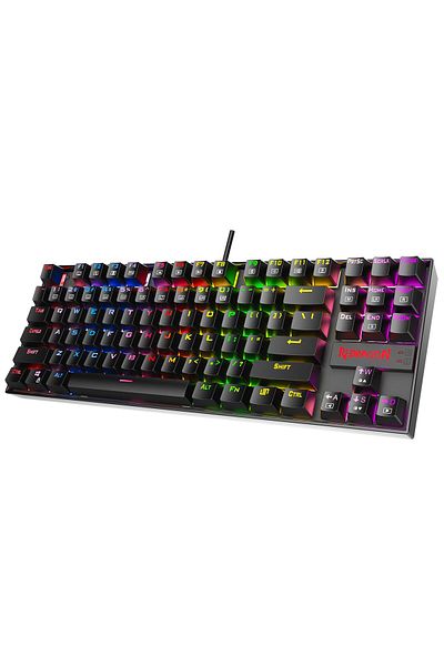 REDRAGON لوحة مفاتيح الألعاب الميكانيكية K552 RGB (مفاتيح حمراء)