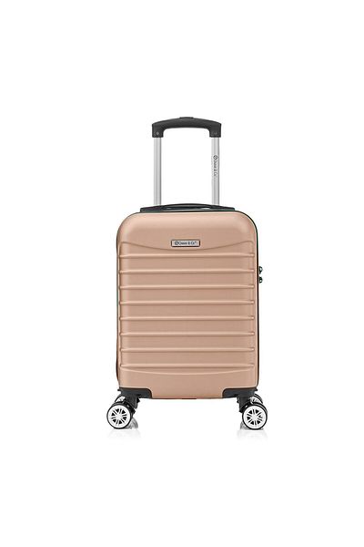 Quasar & Co. Troler Cabina ®,line,40x30x20cm,fermoar Antifurt,cifru,4 Roti 360°,abs,crem