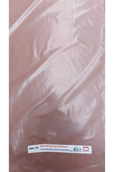 Yener Moii Artistic Background Cardboards 50X70 Textured 220 Gr.50 Pieces Light Brown 511