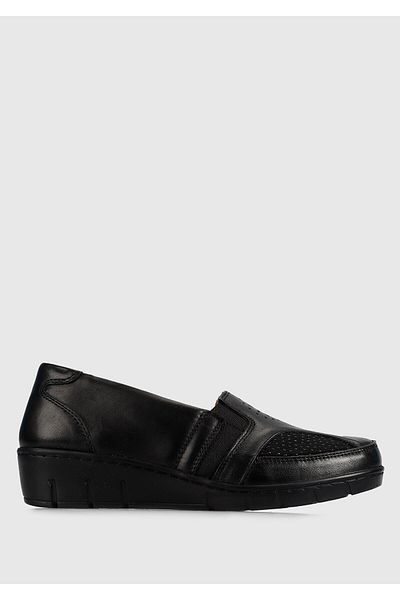 Eclipse Leather Black Women's Shoes