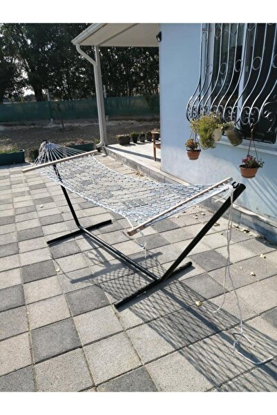 Abronya Metal Hamak Ayağı Metal Hamak Demiri Siyah Renk