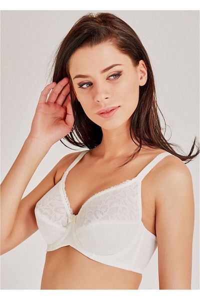 Magic Form Satin Lace Detailed Underwire Gathering Bra
