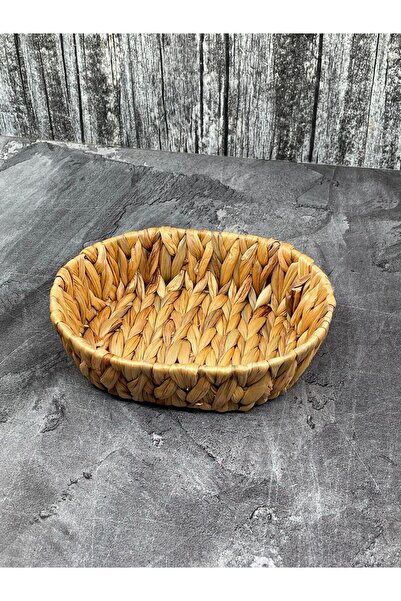 YzHome 2 Pieces Wicker Bread Storage Box Organizer Basket Oval