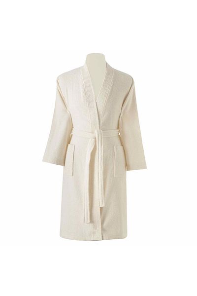 Taç Ecru Cotton Shawl S/M Bathrobe