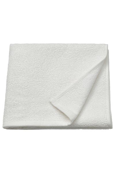 IKEA LUDDVIAL White Bath Towel 55x120 cm Quick-Dry 100% Cotton by IKEA