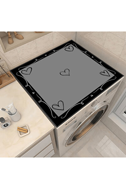 The Rug Collective Washable Washing Machine Mat Dryer Cover Protection Mat No...