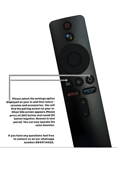 Primo Plus New Original MI TV Stick Box S And 4K Voice Activated Bluetooth Remote Control Black