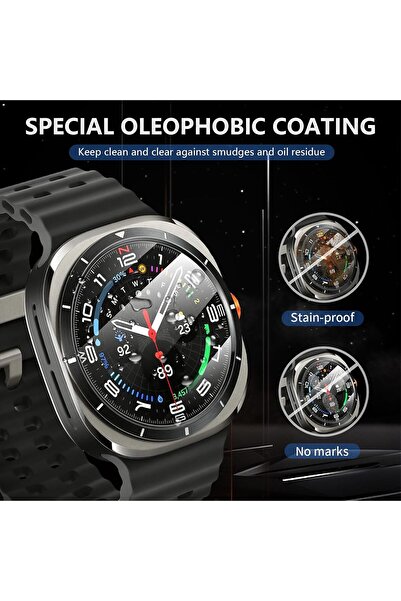 AWH 4-Pack Screen Protector for Galaxy Watch 47mm, HD Tempered Glass, Anti-Scratch Protection