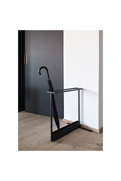 Abronya Siyah Şemsiyelik Kapı Önü Metal Şemsiyelik Şemsiye Kutusu