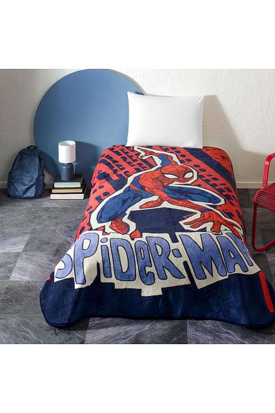 Taç Κουβέρτα μονής με άδεια Spiderman Block