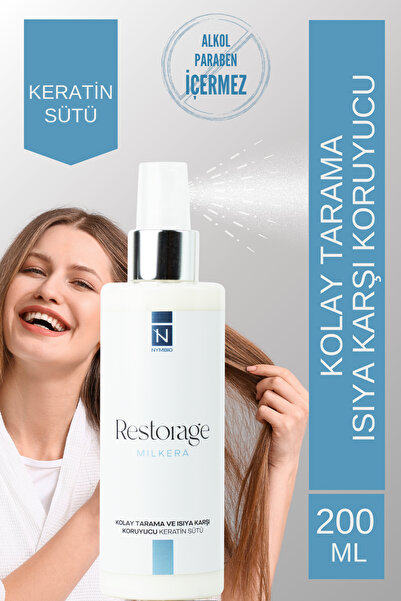 NYMBIO Restorage Kolay Tarama ve Isıya Karşı Koruyucu Keratin Sütü (Milkera) ...