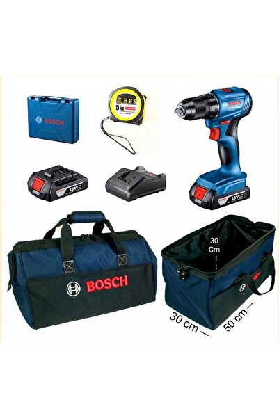 Bosch Gsb 185 Li Darbeli Matkap Vidalama (ÇİFT BATARYA) ,Çanta ve Metre