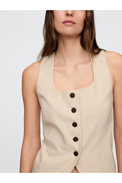 GAP Kadın Bej Askılı Bluz