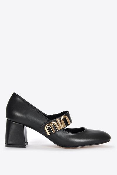 Vizon Ayakkabı Women's Black Classic Heeled Shoes Vzn25Y-002