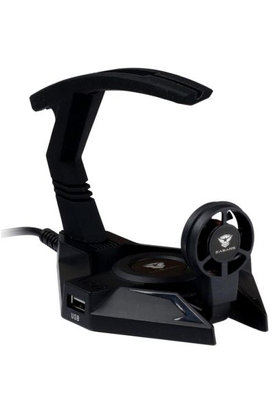 SOMIC Somic Easars Hellbenter mouse cable holder with 2-port USB 2.0 hub included, 1.5 m (Black)