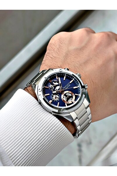 Ferrucci Function Fonksiyonlu 3 Atm Su Geçirmez Çelik Kordon Erkek Kol Saati