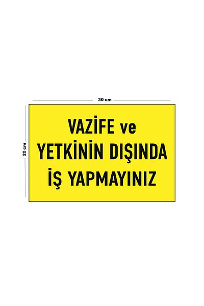 Lucena Metal Do Not Do Business Outside Authorized 20cm X 30cm A4 Size Warning Sign Diversion