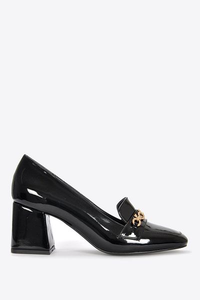 Vizon Ayakkabı Women's Black Patent Leather Classic Heeled Shoes Vzn25Y-001