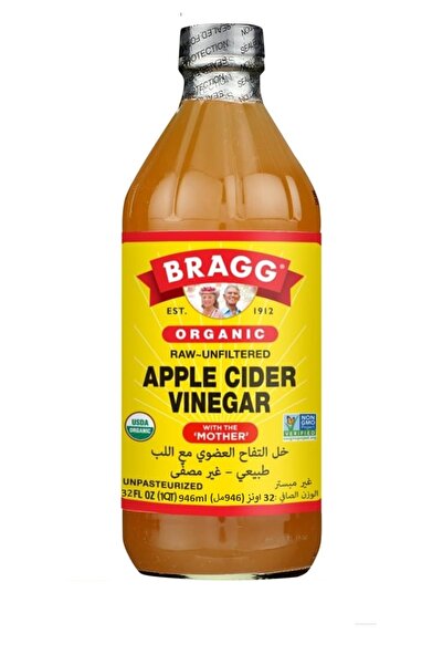 BRAGG vinegar براج مكمل غذائي خل التفاح الخام العضوي من براج، 946 مل