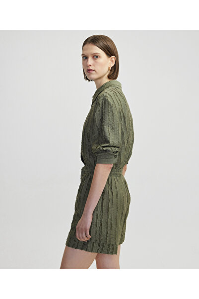 İpekyol Dokulu belden bağlamalı şort