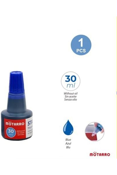 MOTARRO Stamp Ink Pad – Blue Ink For Rubber Stamps, Quick-dry & Fade-resistant