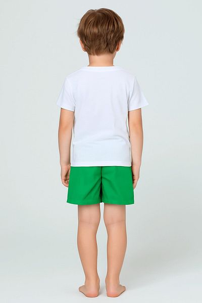 MARKAPIA Boy's Pocketed Mesh Water Patterned Swim Shorts