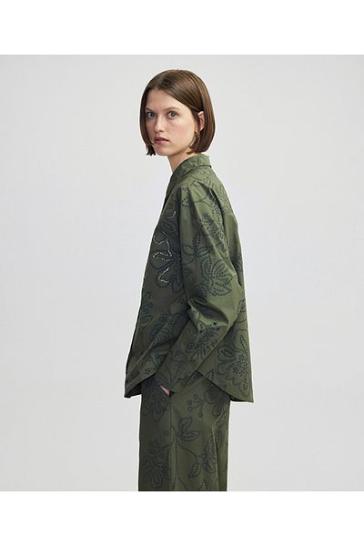 İpekyol Sequin Embroidered Scallop Shirt