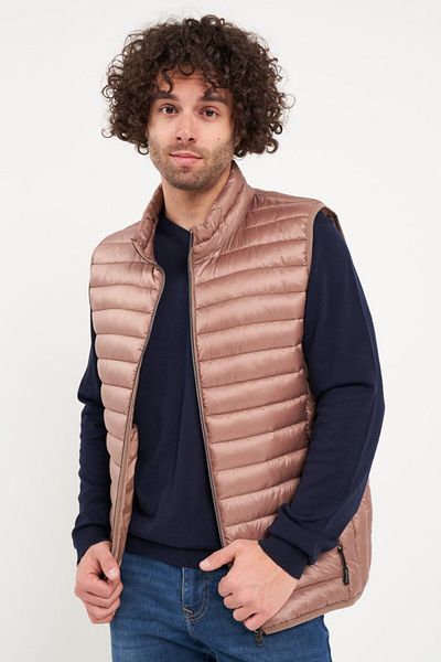 Kenvelo Men's vest with pockets, solid color