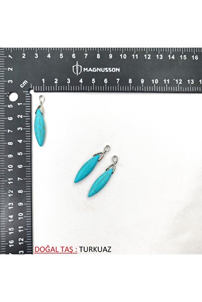 BONCADAS DESENLİ PİRAMİT DOĞAL TAŞ KOLYE UCU