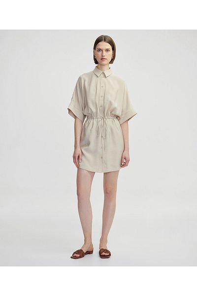 İpekyol Waist Tied Shirt Dress