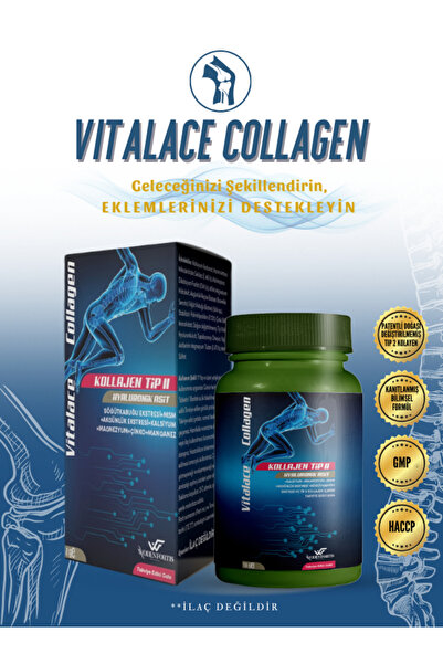 WODENFORTİS VİTALACE COLLAGEN Tip 2 Kolajen, Hyaluronik Asit, Içeren Takviye ...