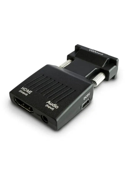 Savio Адаптер конвертор Savio CL145, VGA към HDMI, жак 3.5мм