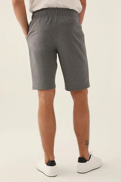 harward Harvard Lettered Men's Black Bermuda