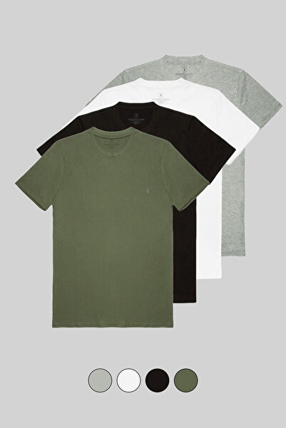 MAXIMILLIAN Ανδρικό μπλουζάκι Basic 4 τεμαχίων