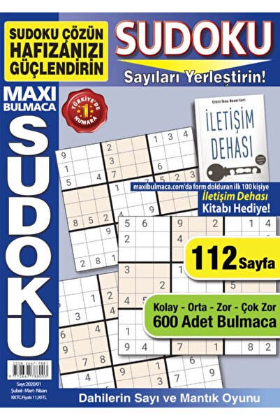 MAXİ Bulmaca Sudoku 001