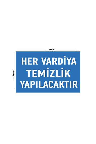 Lucena Metal Every Shift Will Be Cleaned 20cm X 30cm A4 Size Warning Sign Directional Signboard