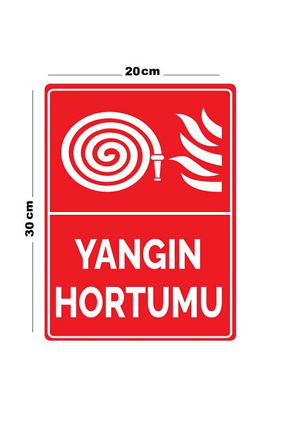 Lucena Metal Fire Hose 20cm X 30cm A4 Size Warning Sign Directional Sign