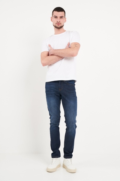 Kenvelo Blugi barbat slim cu aspect decolorat