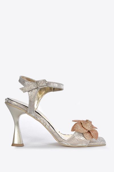 Vizon Ayakkabı Women's Gold Classic Heeled Shoes Vzn25Y-028