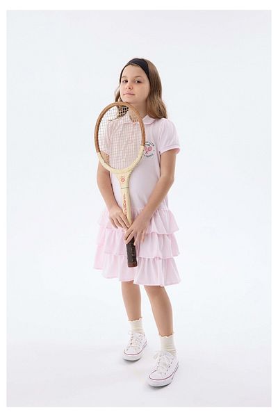 İdilbaby&Mamino Rochie de tenis roz pentru fete