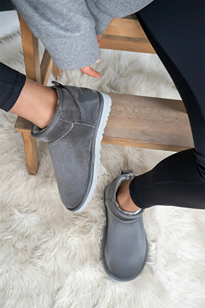 Liger Classic Mini Kadın Süet Bot & Bootie GRİ