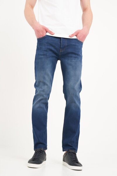 Kenvelo Blugi barbat slim cu aspect decolorat