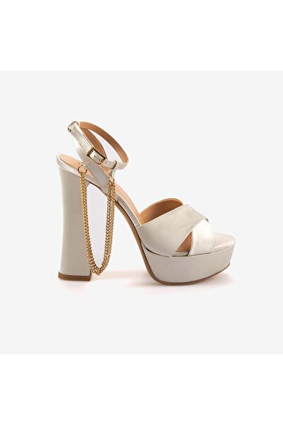 MOCASSINI Kadın Saten Uzun Topuklu Gece & Abiye Ayakkabı 656494