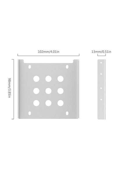Orico Adaptor HDD/SSD Orico AC325-1S, 2.5 - 3.5 (Argintiu)