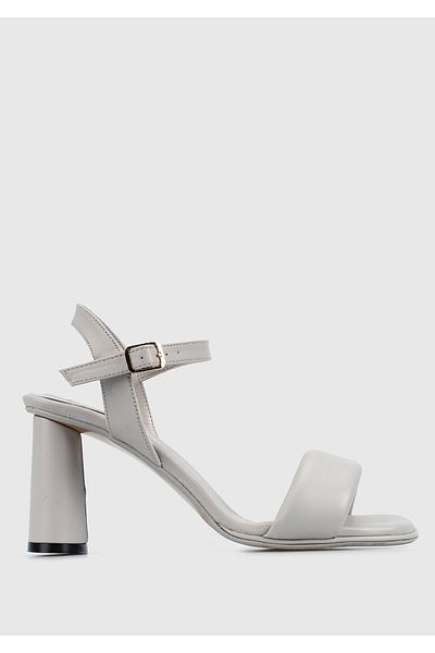 Provoq Women's Gray Heeled Sandals