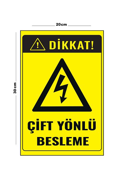 Lucena Metal Bidirectional Feed 20cm X 30cm A4 Size Warning Sign Directional Sign