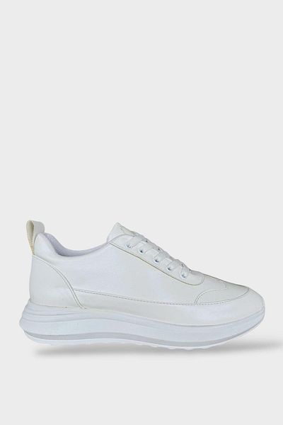 Liger Pantofi sport de damă cu șireturi, ALB