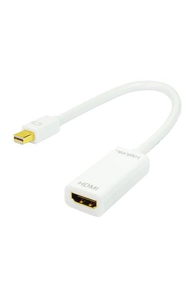 LogiLink Cablu LOGILINK CV0036A, Mini-DisplayPort - HDMI, 15cm, Full HD/60Hz (Alb)