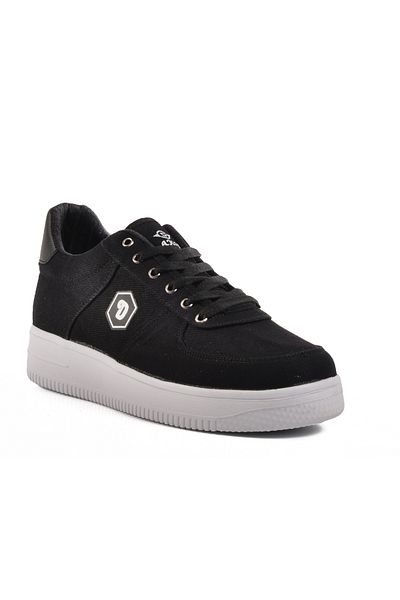AYK'S Black-White Linen Lightweight Men's Casual Shoes 123 m
